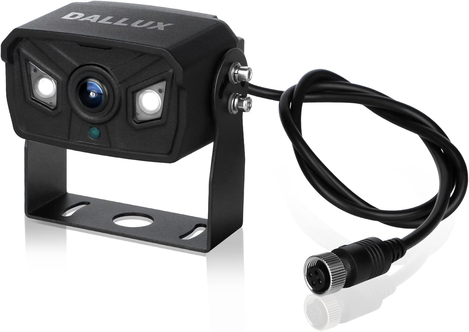 Bus Truck Vehicle Backup Cameras Wide View Angle Cab Cam Rearview Reverse Waterproof Night Vision 4 Pin Camera for Travel Trailer/Pickup/Van/Oversize Truck/Fifth Wheel/RV Camper/Motor Home (12-24V)