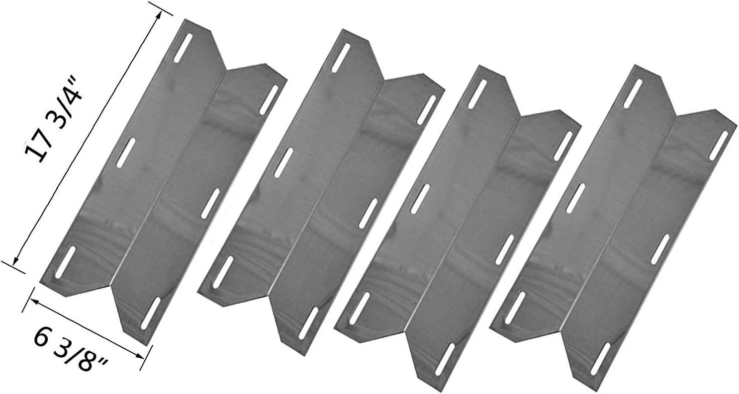 Nexgrill 681955, 720-0026, 720-0061, 720-0062, 720-0063, 720-0099, 720-0100, 720-0101, 720-0138 & Members Mark 720-0586A (4-Pack) Stainless Steel Heat Shield