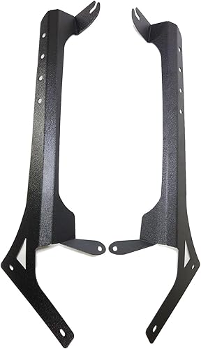 Miniatura 5 de Soporte de montaje de barra de luz de 52 pulgadas, montaje superior de acero para parabrisas compatible con Jeep Wrangler JL Gladiator 2018-2022