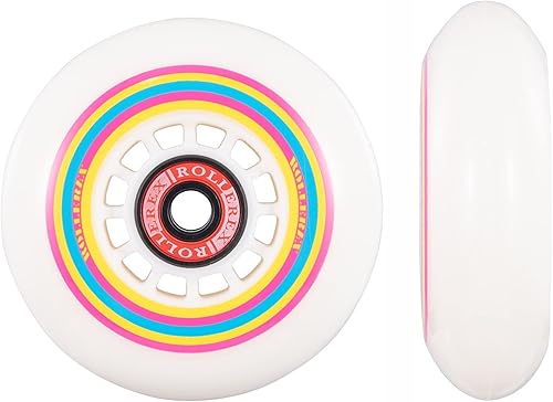 Miniatura 2 de Rollerex Lollipop Boardwalk - Ruedas para patines en línea (paquete de 2 con rodamientos, espaciadores y arandelas) (varias opciones de tamaño