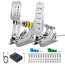 Simjack UT Sim Racing Pedals 200KG Load Cell Brake Pedal PC Racing Simulator Pedals Pressure Sensor HE Hydraulic Pedal (UT-P2)