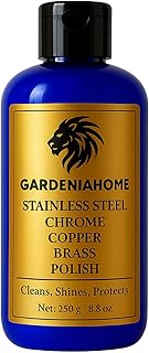 Metal Polish Paste – Stainless Steel, Copper, Brass and Chrome Cleaner – Remove Tarnish, Restore Shine – Long Lasting Anti-Tarnish Formula, 8.8 oz (250 g)