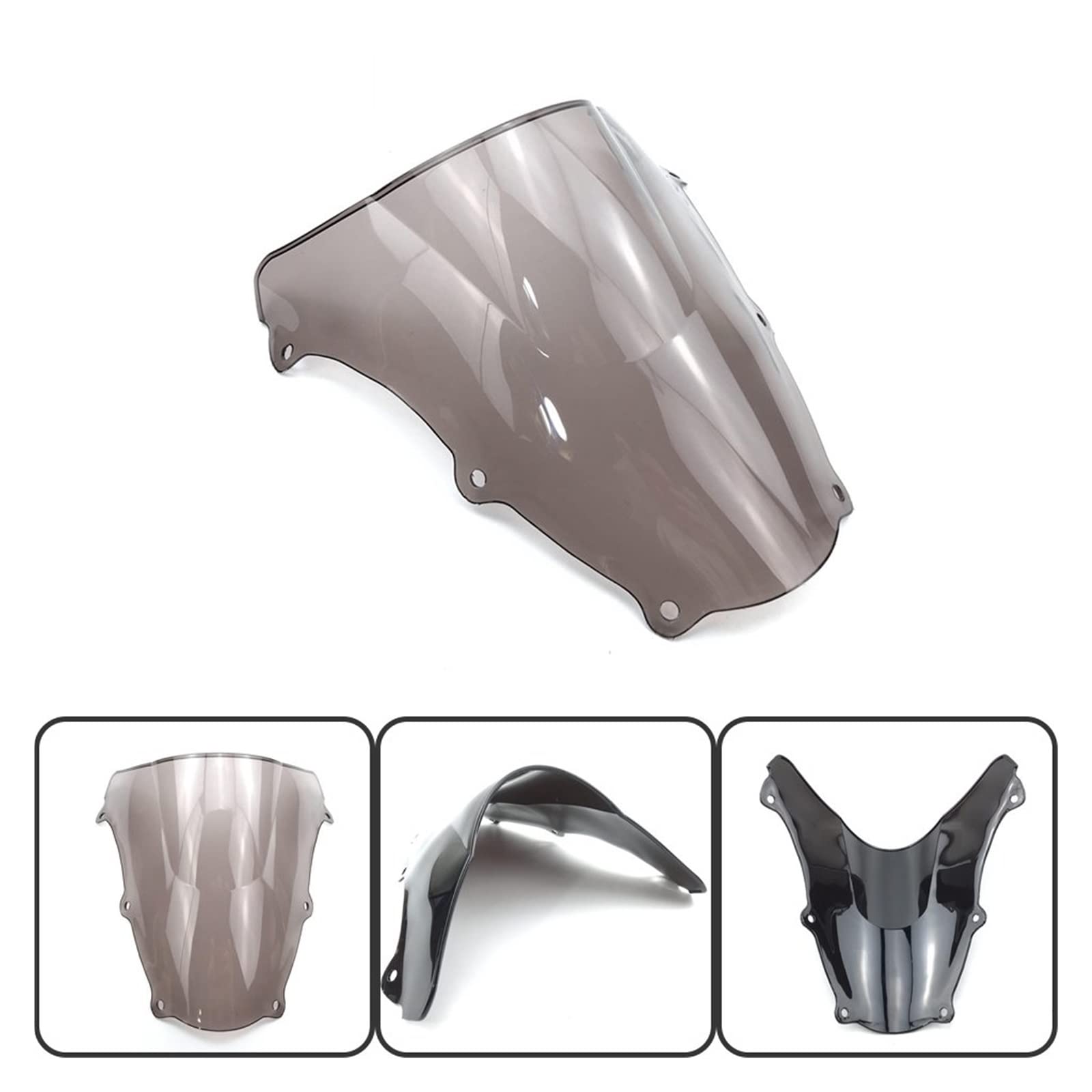 powietrzadeflektor Szyba przednia Szyba przednia Podwójna bąbelkowa do SUZUKI SV650 SV650S Do SV 650 S 2003-2012 SV1000 SV1000S Do SV 1000 S 2003-2006 2007 2008(1)