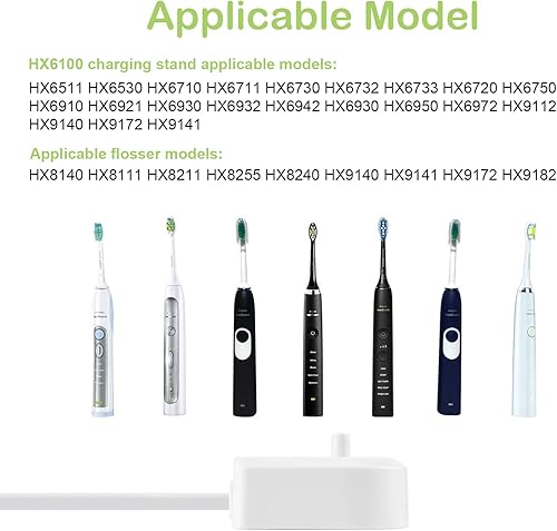 Miniatura 2 de Repuesto para base de cargador Philips Sonicare HX6100, cargador Sonicare para HX3000  HX6000  HX8000  HX9000 Series