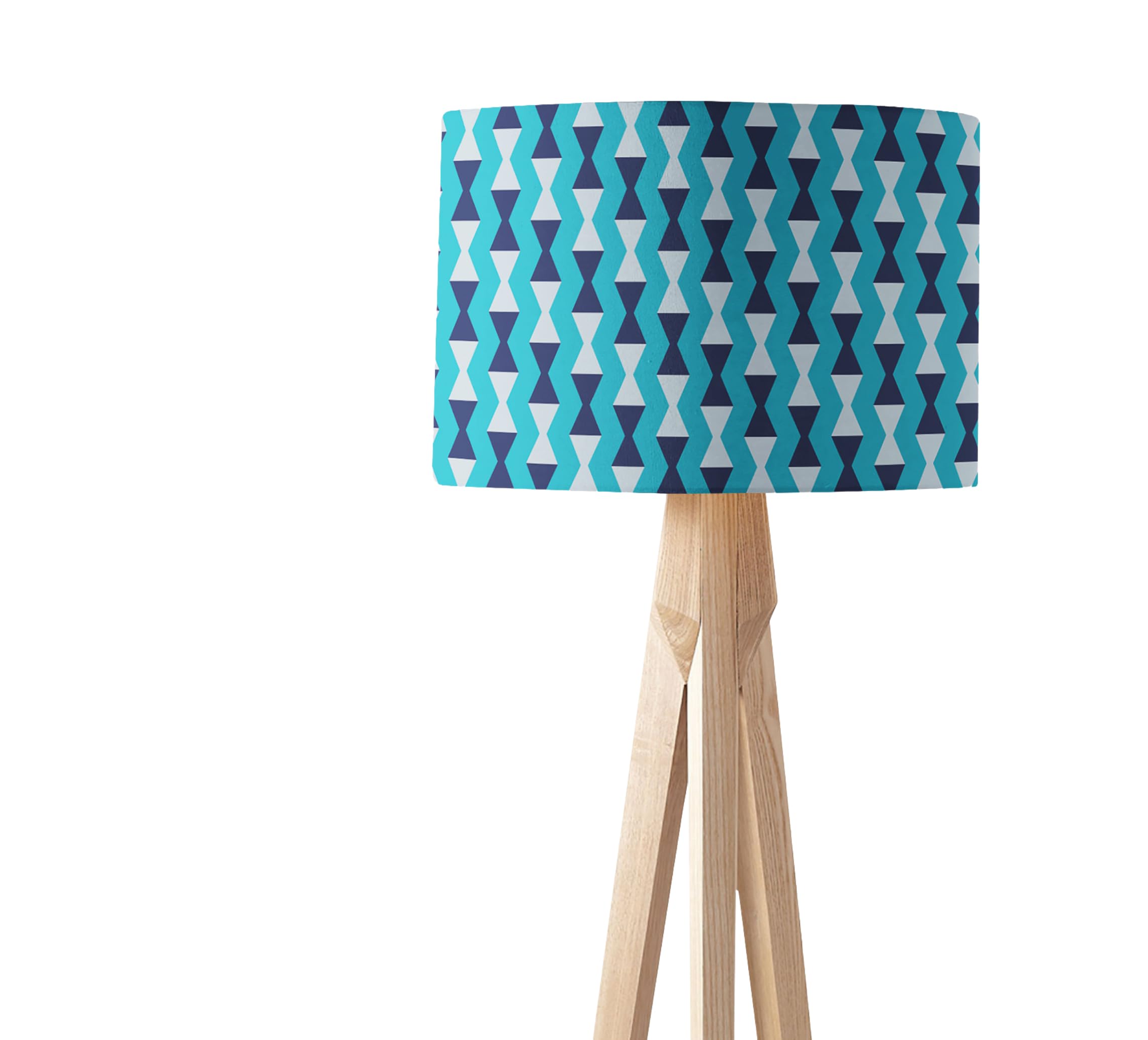 Blue and Grey Kilim Design Lampshade, Ceiling or Table Lamp Shade
