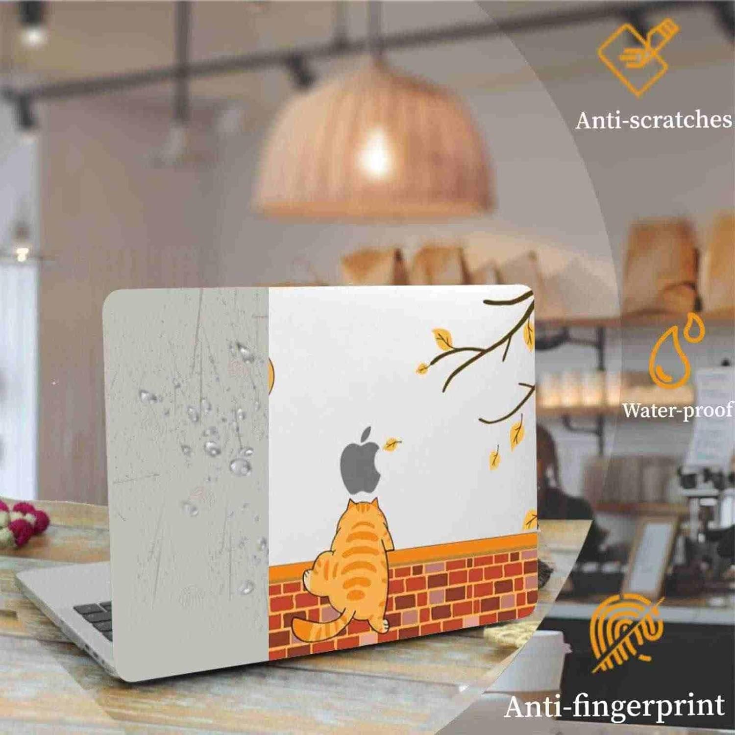Laptop Cover Compatible with MacBook Air 11 inch Case 2015 2014 2013 2012 2011 2010 Release Model A1465 A1370, Plastic Protective Shell Cover Case & Sleeve & Keyboard Skin, Autumn Cat