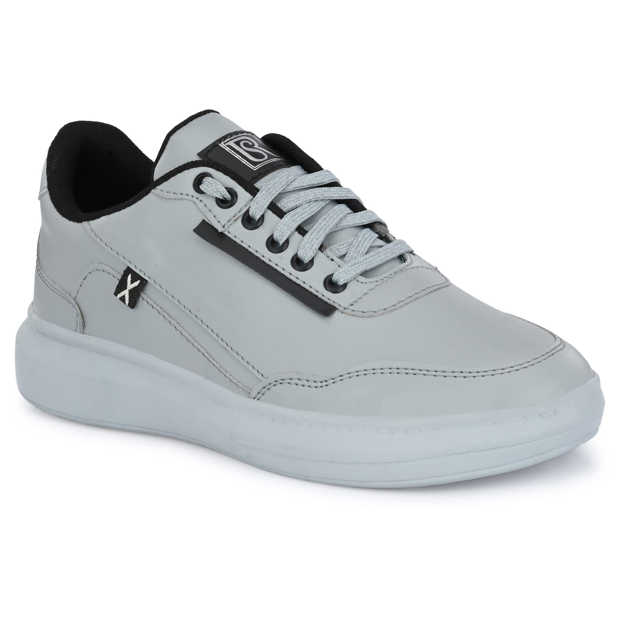 ShoeRise Mens Comfortable Walking Running Training Stylish Trendy Canvas Sneakers Black Casual Shoes for Men UK 9 (B0BQZB9B3K) Amazon Price History, Amazon Price Tracker