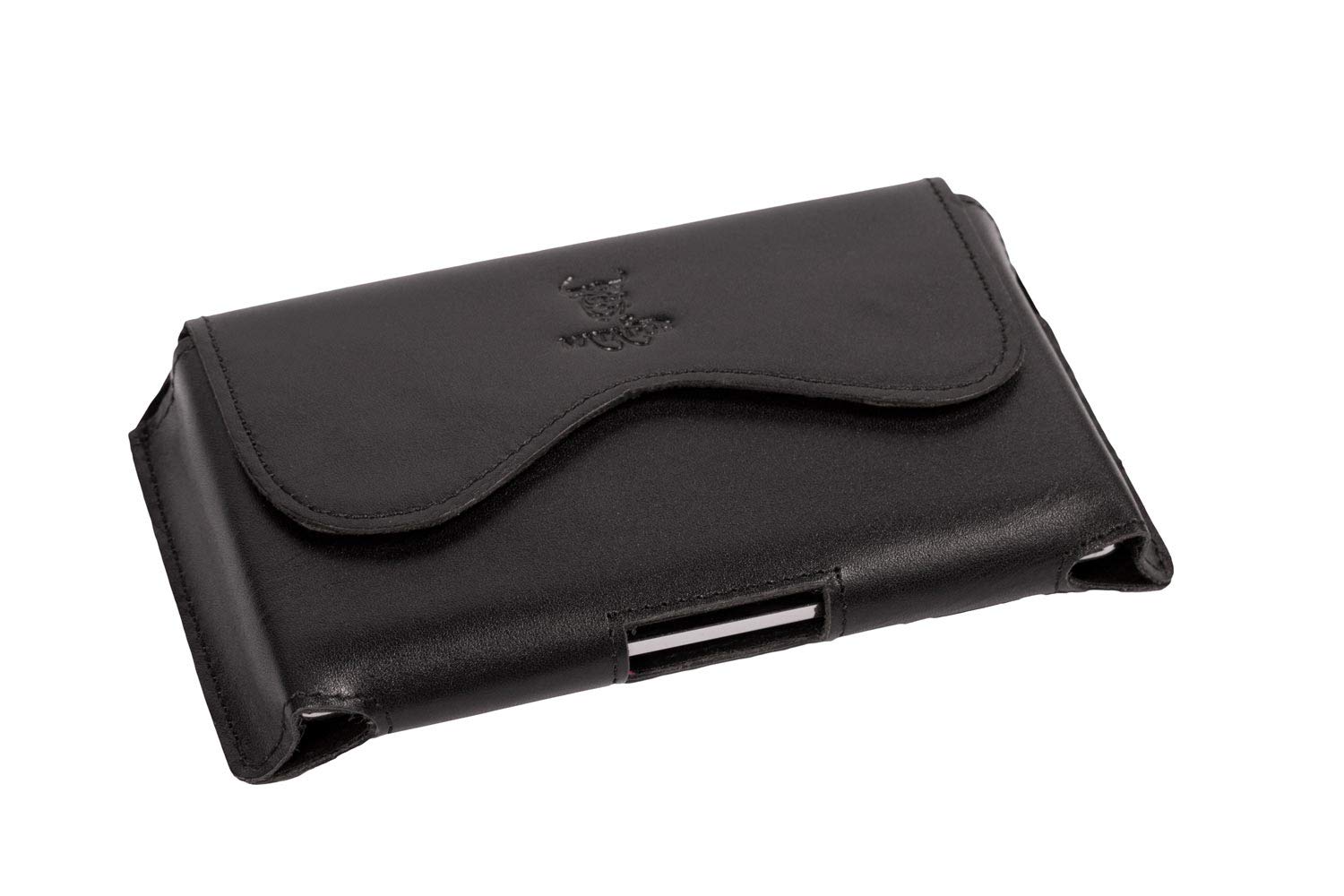 Matador Leder Tasche kompatibel zu Apple iPhone 16 Pro/ 16/16 E/ 15 Pro/ 15/14 Pro/ 14/13 Pro/ 13/12 Pro/ 12/11/ XR Gürteltasche Handytasche mit Gürtelschlaufe Magnetverschluss (Crazy Black)