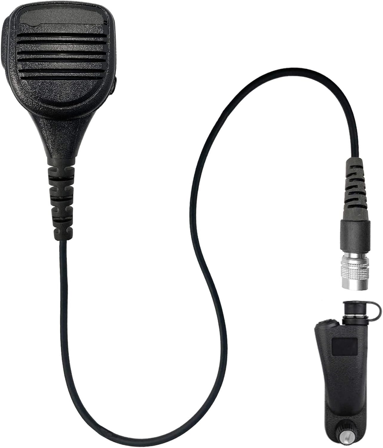 Straight Cable Loud Speaker Hand Mic- Compatible with Motorola: APX (Apex) Series, XPR Series, SRX2200, & More
