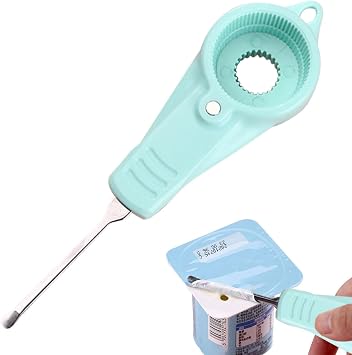 Bottle Opening Tool, Twist Off Cap Bottle Opener, Cap Opener, Water Bottle Opener, Screw Lid Opener Bottle Lid Grip Remover, Kitchen Tool for Jelly and Yogurt Capper
