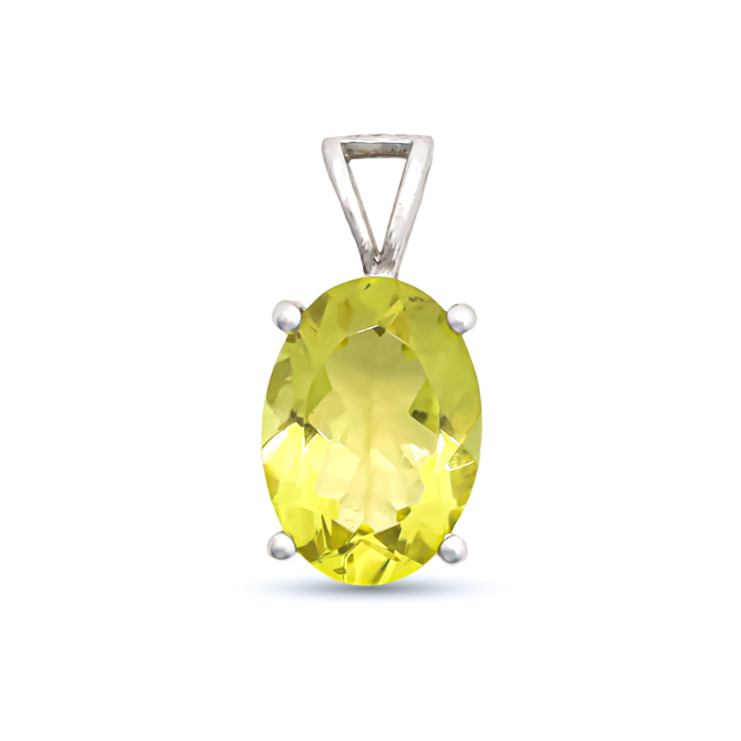 Pendentif en argent sterling 925 avec quartz citron facetté, élégance bohème - 6