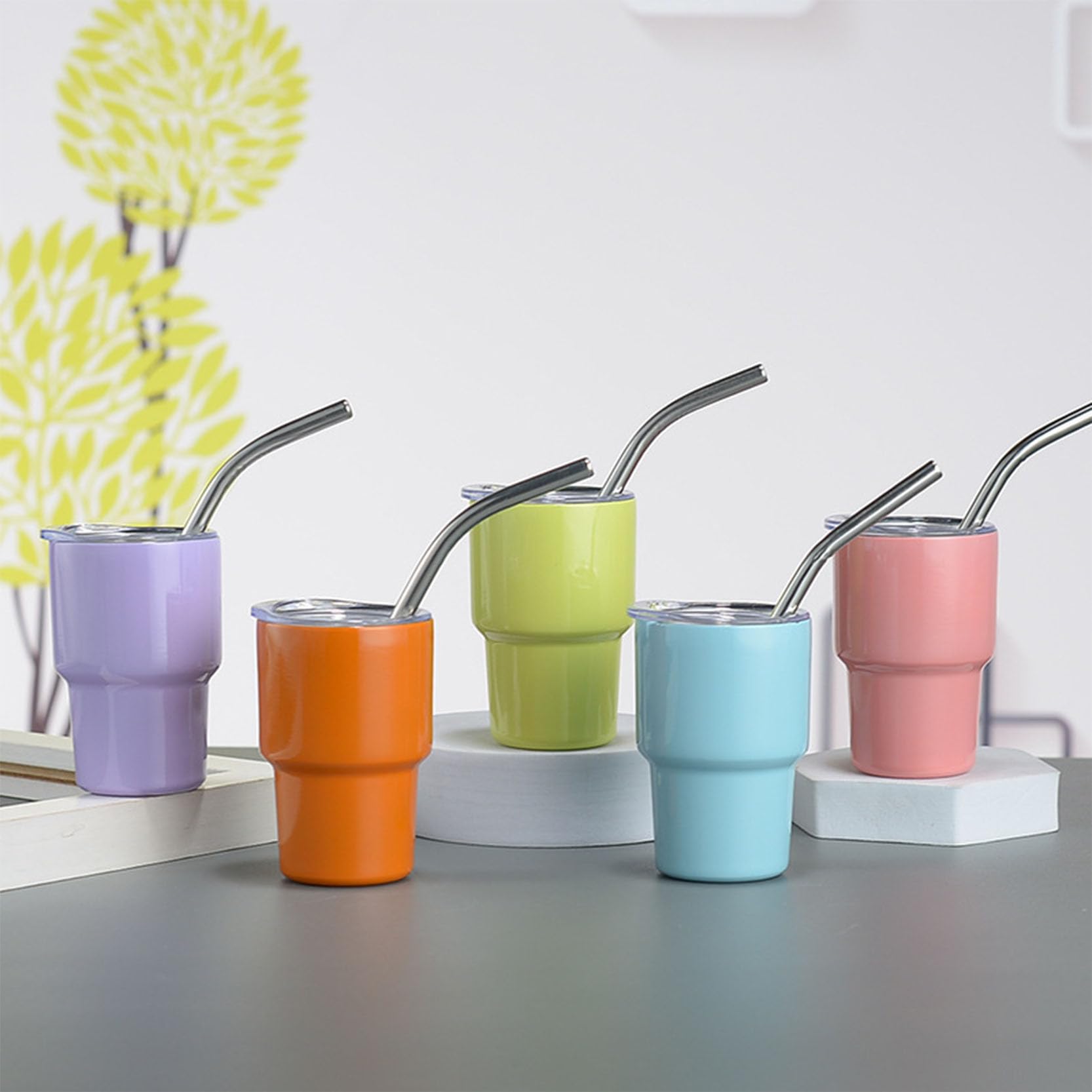 Verres à Shot Inox Isolés sous Vide, Mini Gobelets Robustes Haute Qualité de 56,7g