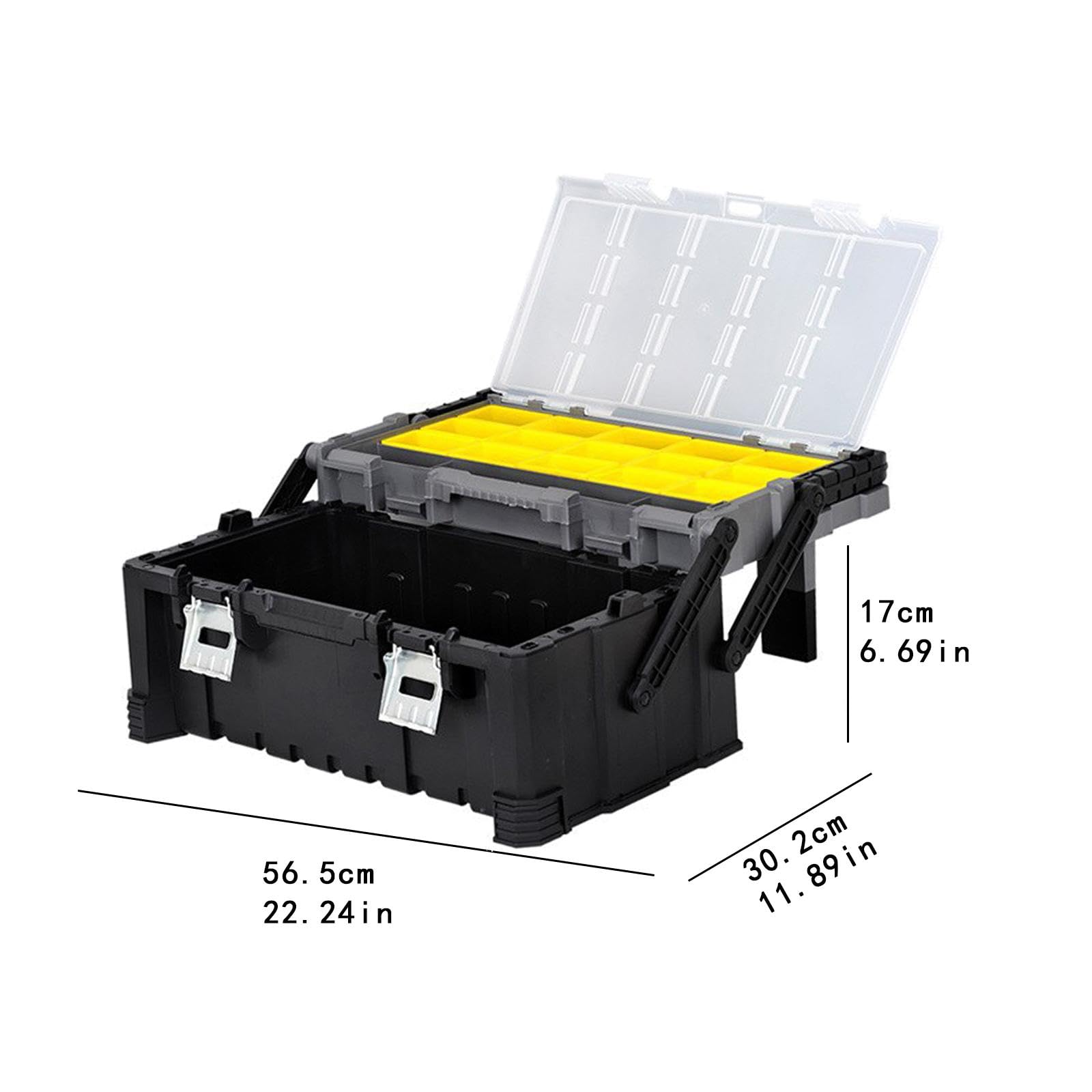 Caja De Herramientas Resistente Con Asa De Aluminio
