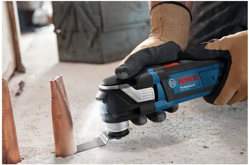 Bosch Professional: narzędzie wielofunkcyjne Multi-Cutter GOP 40-30 400 W & Bosch Accessories 4-CZĘŚCIOWY ZESTAW DO PODŁÓG I ZABUDOWY