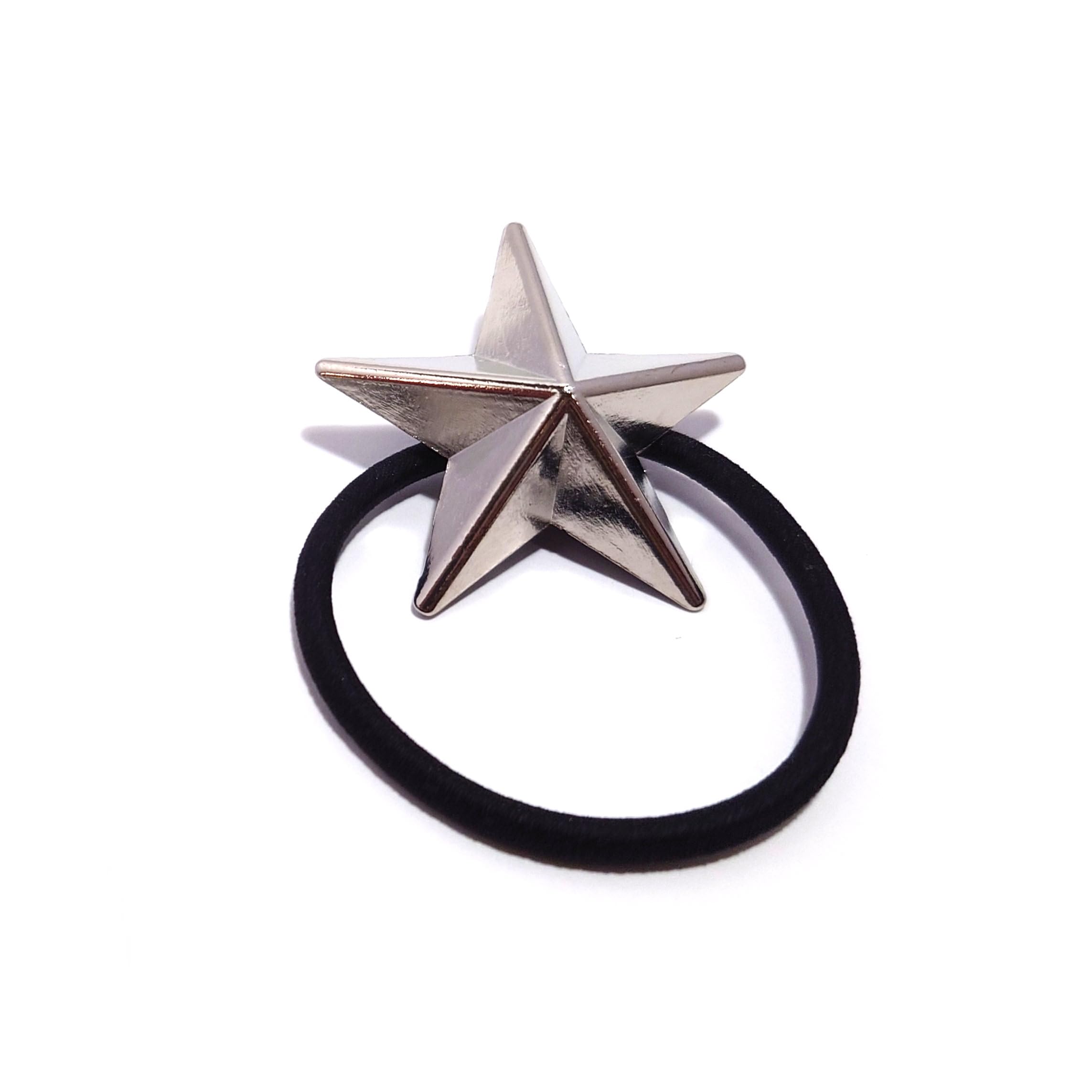 Amazon | H4512(SHOUT RUE) 星スタッズ 特大 45mm ヘアゴム 五芒星