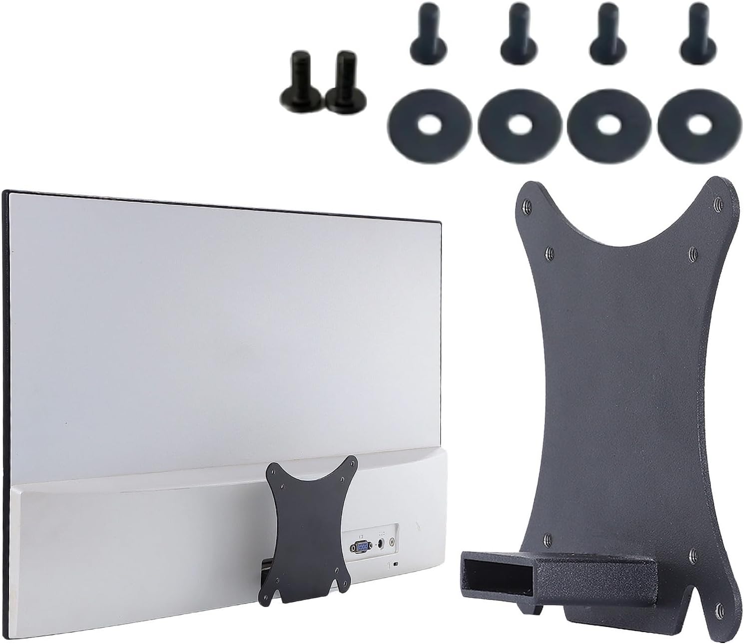 VESA Adapter，Compatible for HP 22ER 23ES 24EB 25EA 27F 22EF 27EF 23FW 25FW 27FW by Mount Bracket for VESA 75x75 100x100 Monitors Arms