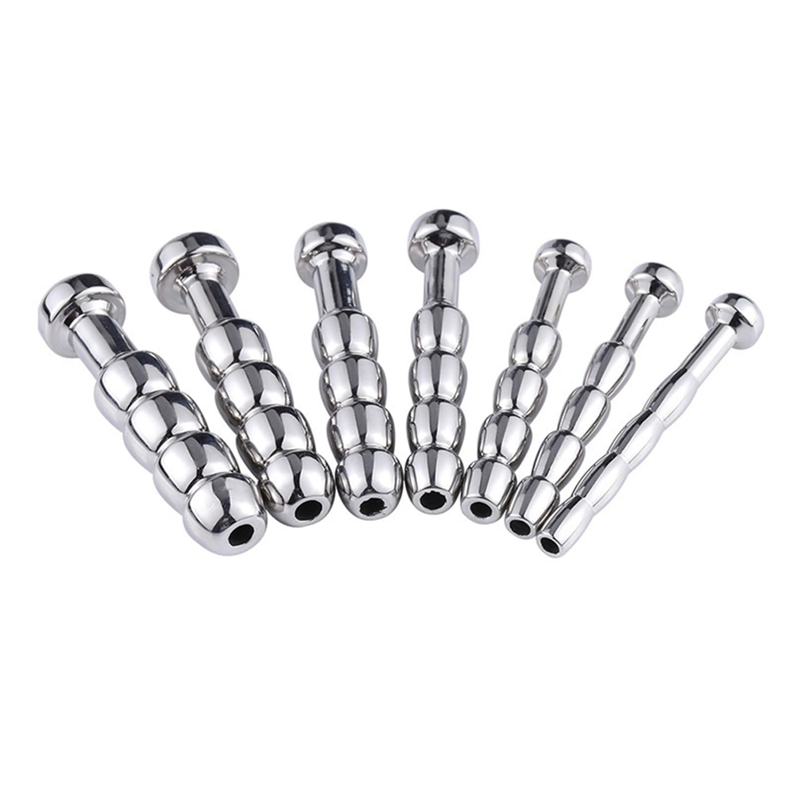 Barre per dilatazione a forma di occhio di cavallo, in acciaio inox, varie misure, F04 (set da 7)