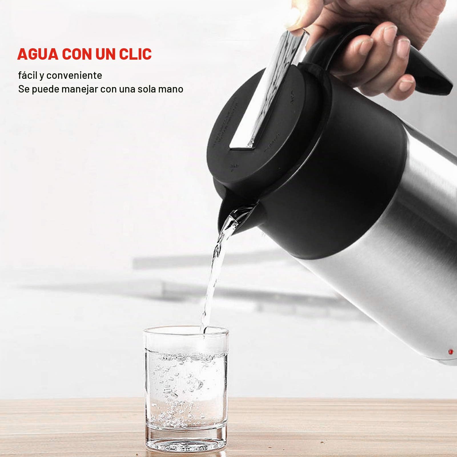 Tyenaza Hervidor Eléctrico para Camiones, 1200ML Hervidors de Calefacción Eléctrica de Camión de 24 V 200W, Acero Inoxidable Pava Eléctrico en el Automóvil, para Familia, Oficina, Agua, Café, Leche