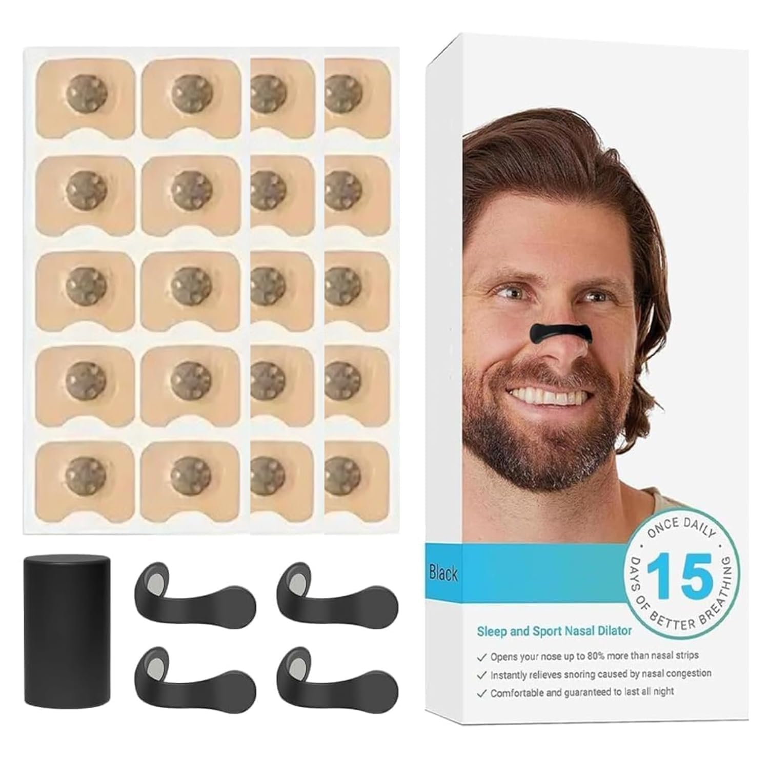 Breathing Nasal Strip Starter Kit (15 Count, Multi) - Boost Oxygen, Reduce Snoring, Improve Sleep Quality - Sweat Resistant, Skin Safe Nasal Strips - Extra Strength Snoring Solution Massage Mat With Heat 10 Motors Vibrating (Multicolor)-image-18