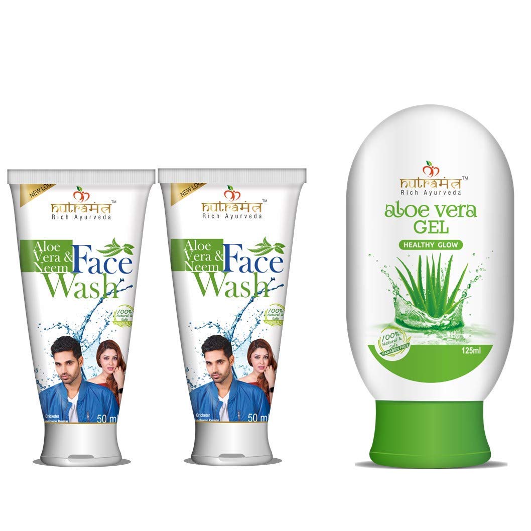 Nutramantra Face Therapy (Aloe Vera And Neem Face Wash, 2X50Ml