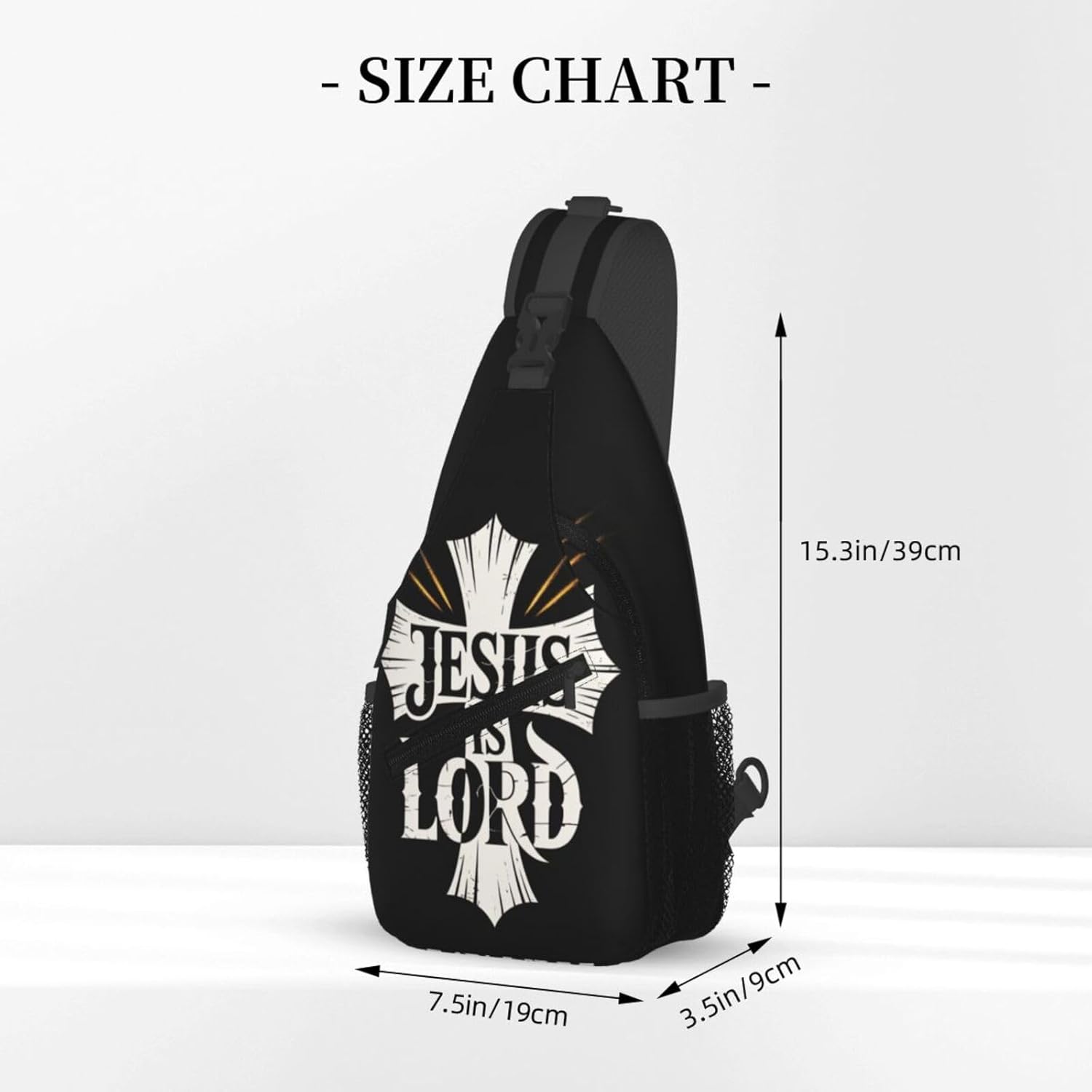 Jesus Crossbody Sling Bag For Women Men Fashion Jesus Christian Cross Chest Bag Shoulder Sling Backpack Daypack For Sport Travel Hiking - Image 3