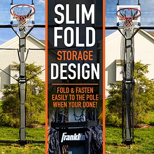 Franklin Sports XL Defender Pro Basketball Rebounder Net – Rebounding Net for Outdoor + Driveway Basketball Hoops – Shooting Practice + Training Equipment - Easily Fold + Set Up by Franklin Sports - Image 6