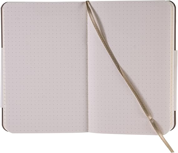 Fabriano Ispira Soft-Cover Notebook, 3.5 x 5.5, Dotted, Brown