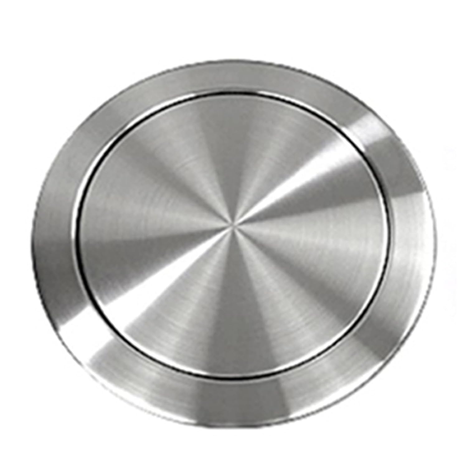Recessed Counter Top Cover Trash Bin,Stainless Steel Kitchen Countertop Table Built-in Trash Can Lid(Cover)