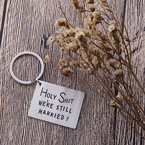 Fleure Esme Funny Anniversary Keychain Gifts For Men Him Her Husband Wife Valentine Day Gifts For Hubby Wifey Couple Birthday Gifts For 5Th 10Th 20Th Anniversary Wedding Gag Gifts Key Chain Men Women #TOP2