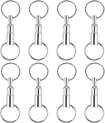 4 Stück Große Schlüsselringe Mit Schnappverschluss – 150 Mm, Metall