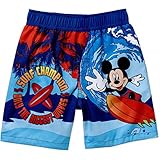 Disney Mickey Mouse Swim Trunks Shorts Swimwear Little Boys' 4T Blue