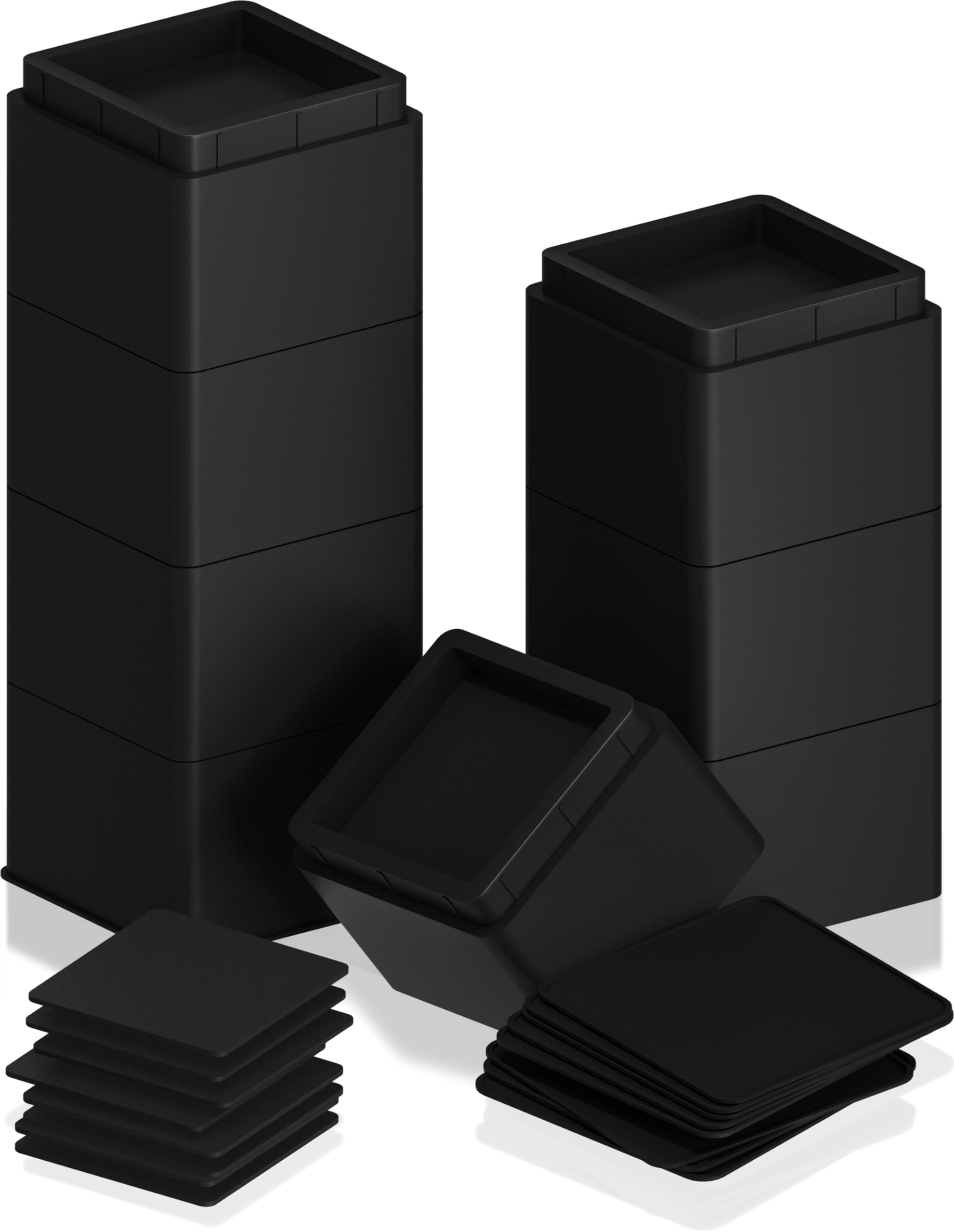 Amazon.com: C CRYSTAL LEMON Bed Riser 8-inch Heavy-Duty – 8-Pcs ...