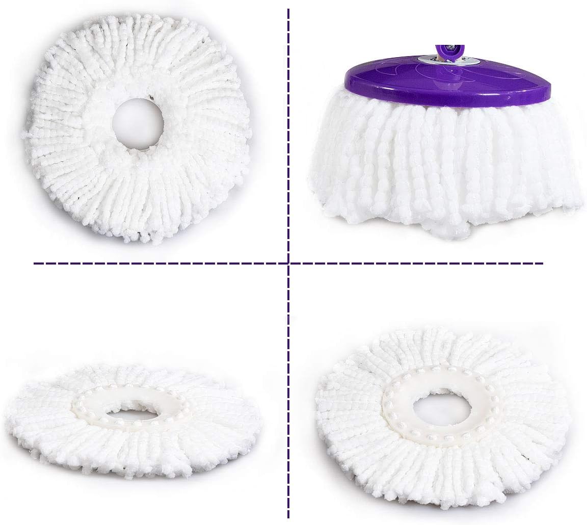 Goplus Lot Of 2 Replacement Mop Micro Head Refill For 360° Spin Magic Mop New