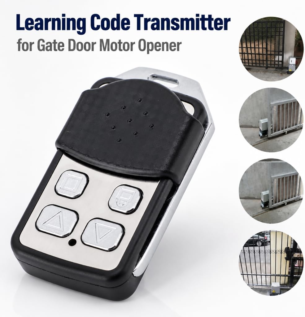 Garage Remote Control, Learning Code Transmitter for Gate Door Motor Opener image 3