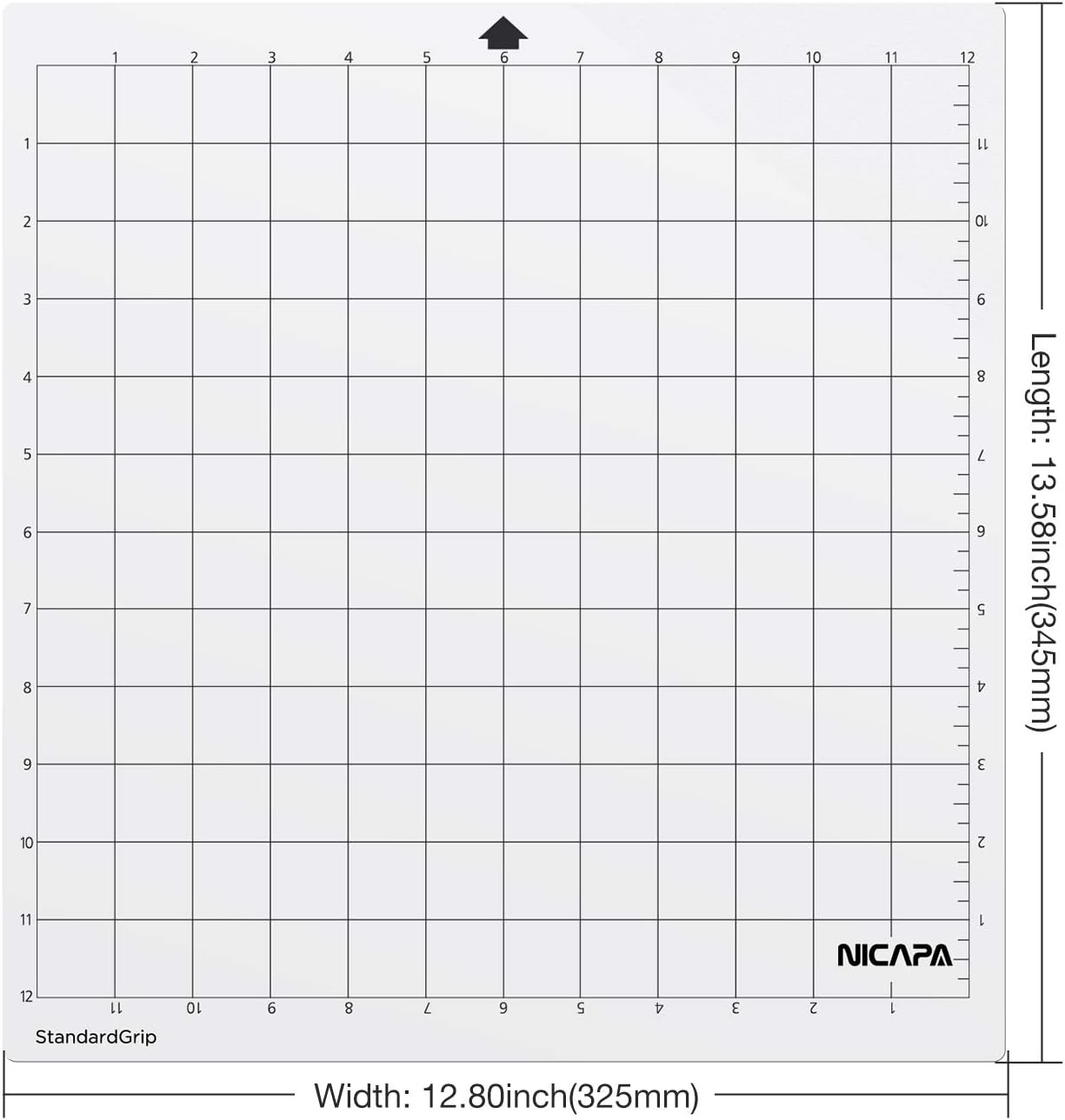 Standard Cutting Mat for Silhouette Cameo 4/3/2/1 (12x12 inch,5 Mats) Standard Adhesive Sticky Quilting Cut Mats Replacement Accessories for Silhouette Cameo