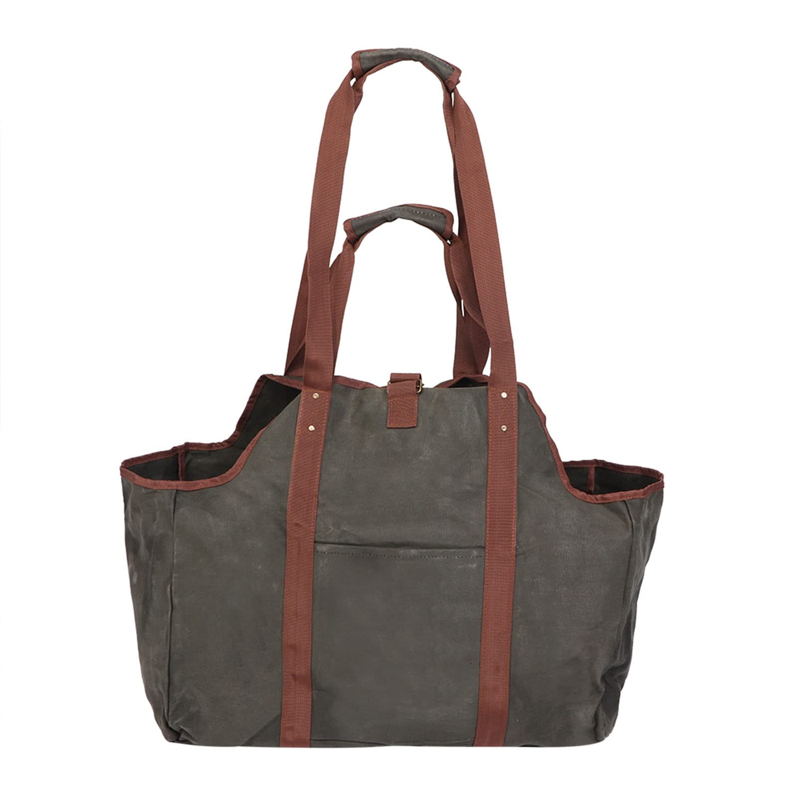 Canvas Firewood Log Carrier, Waxed Canvas Firewood Log Carrier Tote Storage Bag 22.8 x 10.4 26. inches