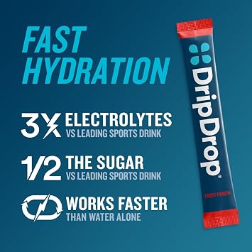 DripDrop Hydration Variety Value Bundle Electrolyte Packets, 128 Count