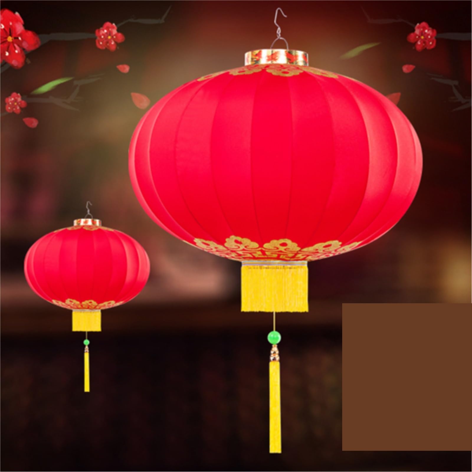 Linterna de Papel farolillo Farolillos Chinos, Decoración Tradicional For La Celebración del Festival De Primavera En Puerta Exterior Decoraciones de Año Nuevo(80cm)