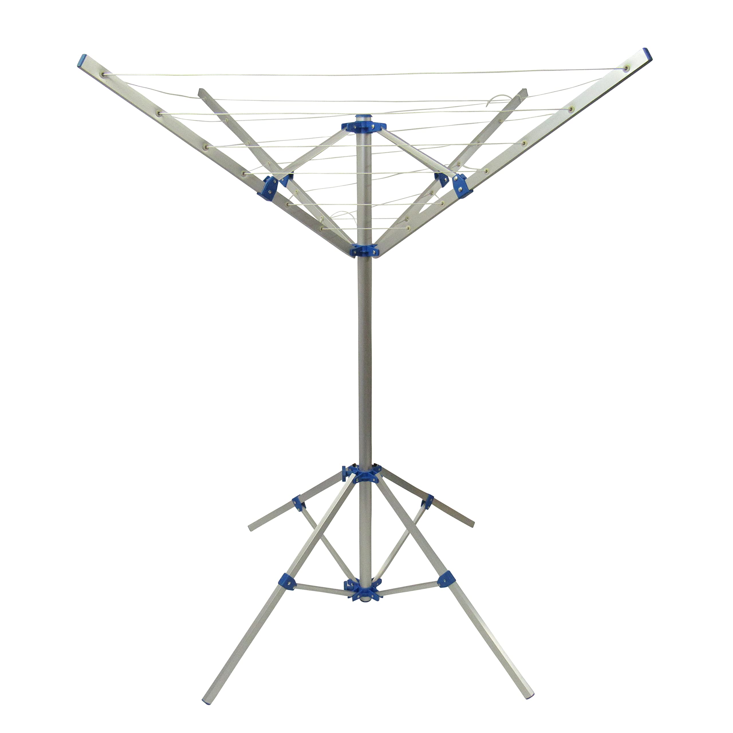Aluminium Clothes Airer Washing Line 16M (Folding Portable Dryer Camping 4 Arm Outdoor)