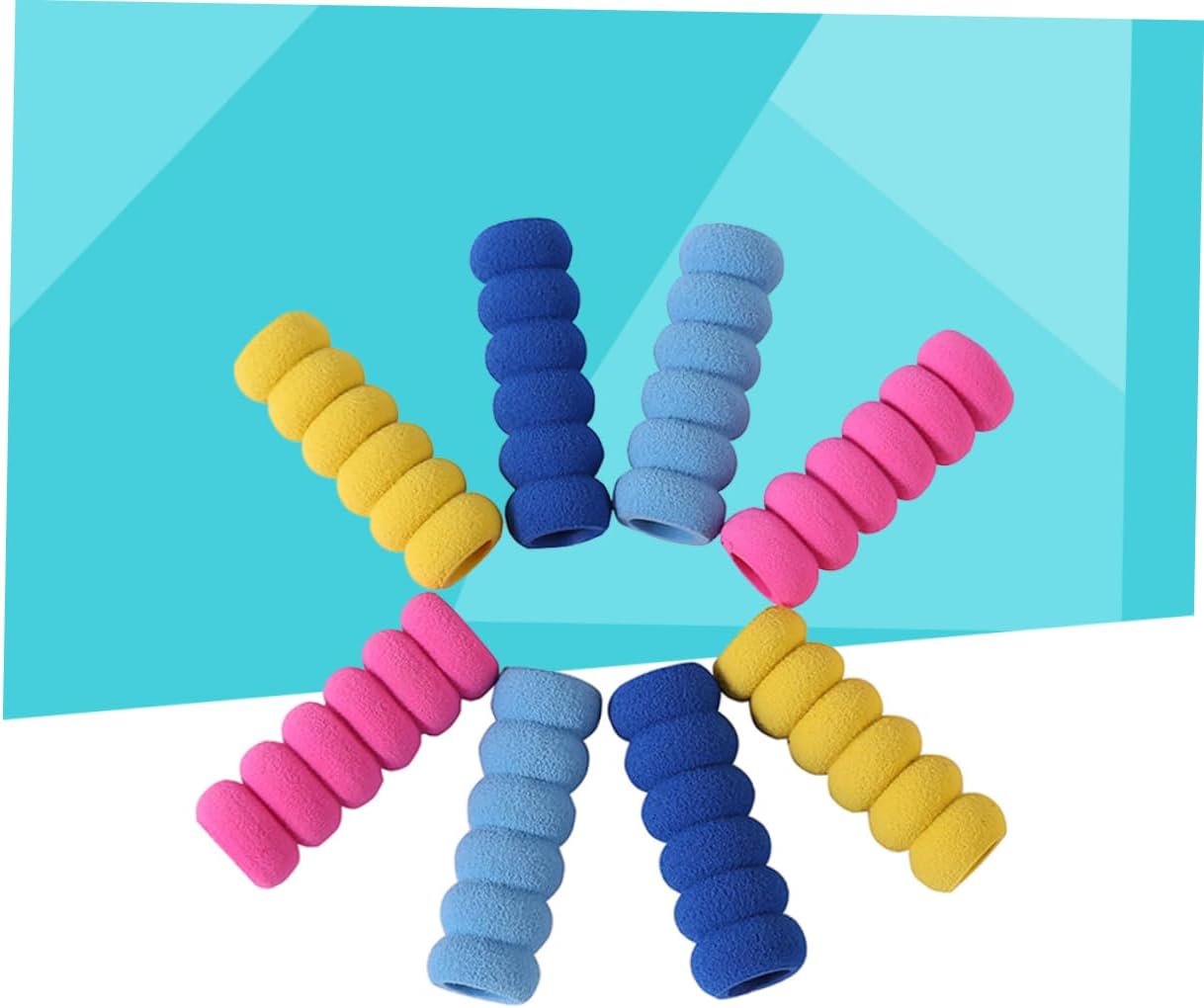 IWOWHERO 20pcs Non-Slip Drill Pen Cover Writing Aid Grip Pen Sleeve for Diamond Drill Ball