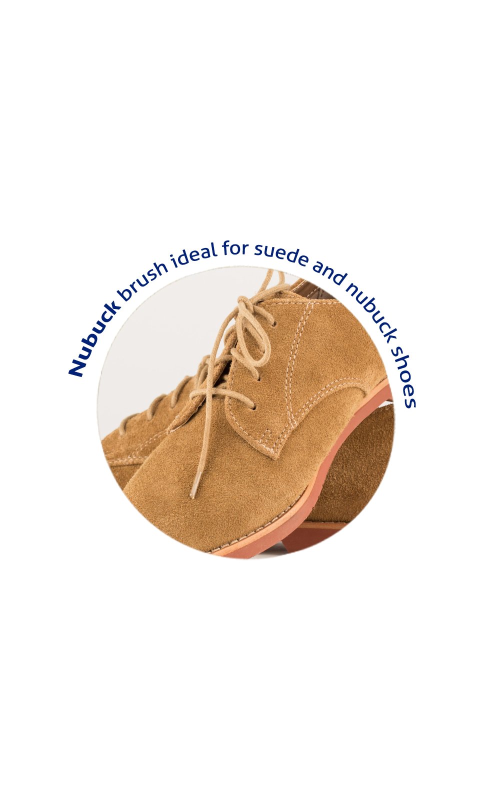 Kaps Brosse en Crepe pour Daim & Nubuck - Poils Doux Qui Nettoient Les Chaussures sans Les Abimer - pour Chaussures, Sacs & Revêtements Cuir de Toutes Les Couleurs