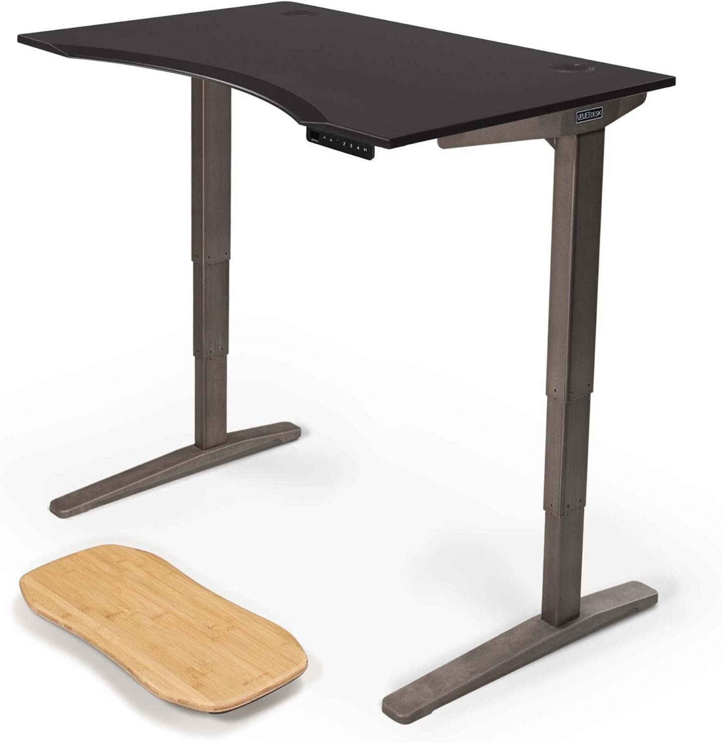 Uplift Desk Black Eco Curve (48 x 30 inch) Standing Desk 2