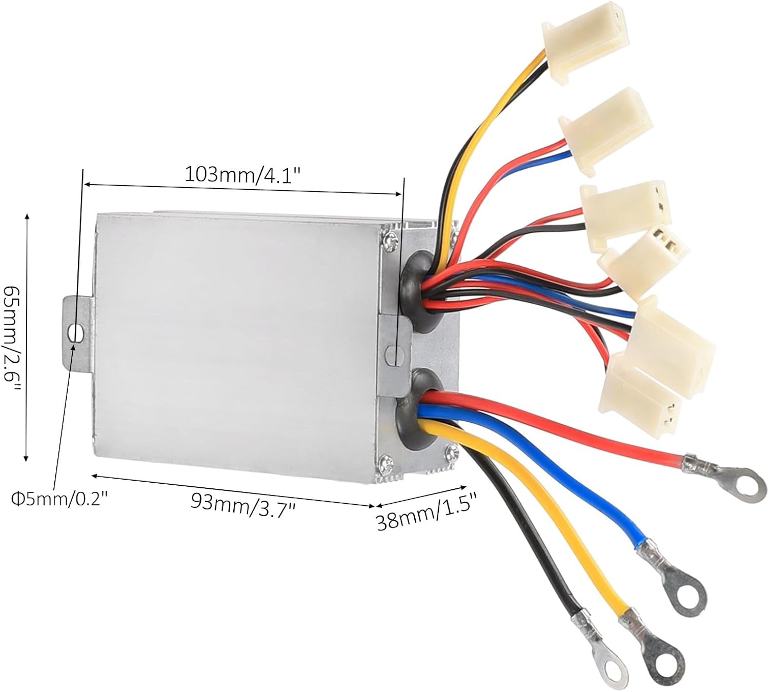 48V 1000W Brush Electric Motor Controller Throttle Kit for Go Kart Quad E-Bike ATV Scooter Dirt Bike