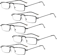 Eyekepper 5 Stuecke Edelstahlrahmen Half-Augen Stil Lesebrille Leser