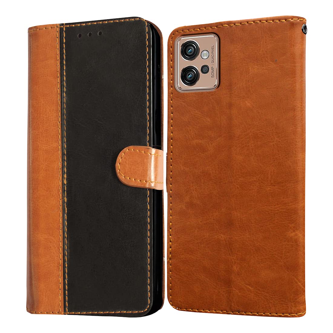 Motorola Moto G32 Flip Cover - Leather & Stand -1