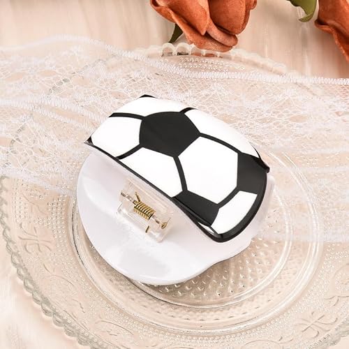 Football Hair Clip for Women Soccer Claw Clips for Hair Accessories Sports Hair Clips for Women Non Slip Soccer Foot Ball Jaw Clips for Girls Football Soccer Accessories Stuff Hair Clamps - Thumbnail 4