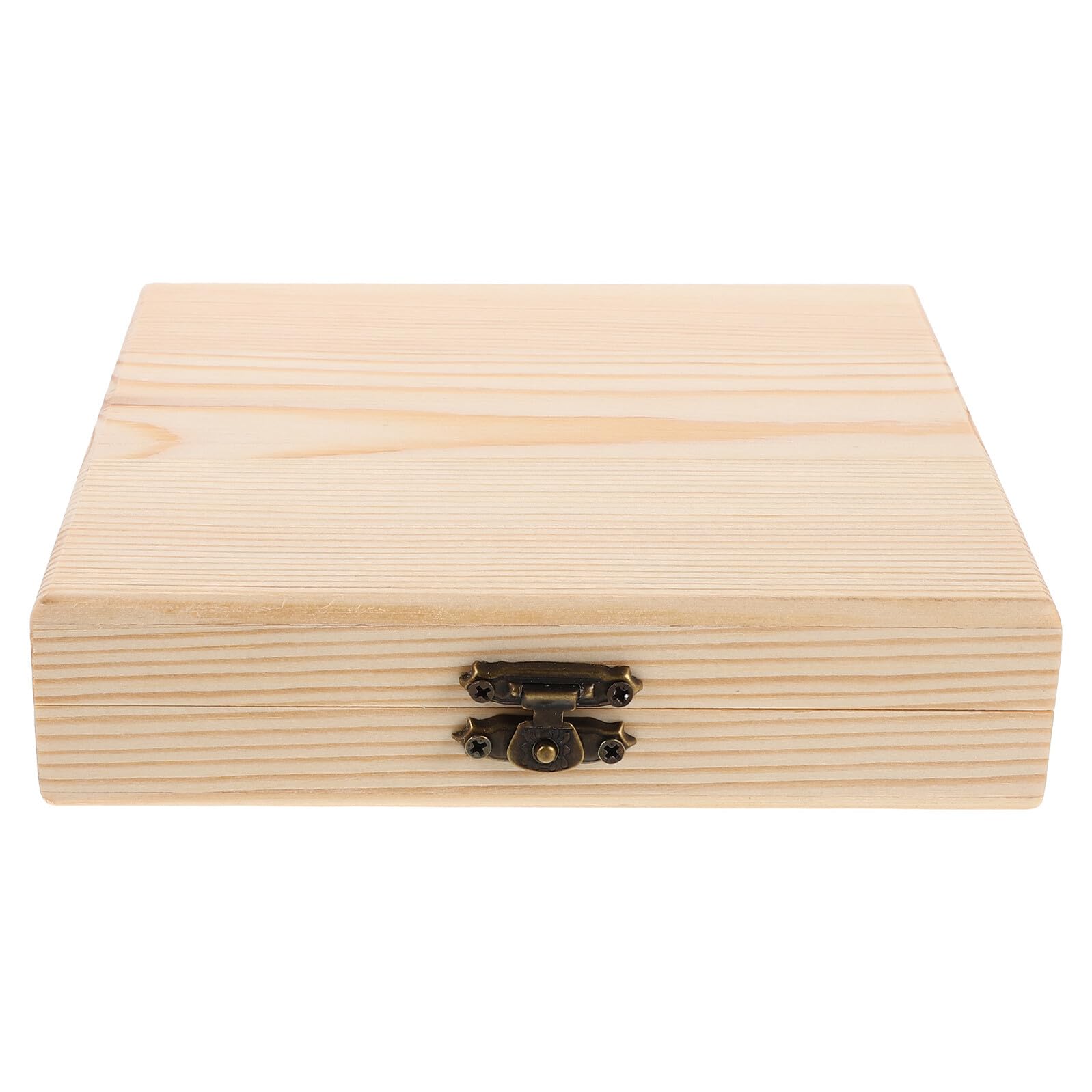 Mikikit Scatola Espositiva per CD e Dvd in Legno Quadrata Stile Rustico e Retrò, Organizer Versatile la Conservazione di Dischi in Casa e Ufficio