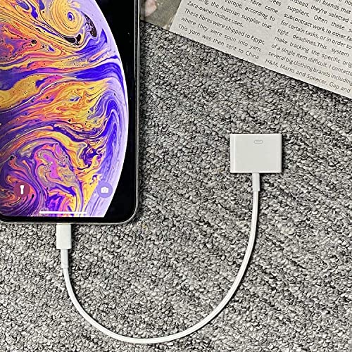 [2 Pack] Lightning To 30 Pin Adapter,Apple Mfi Certified 8 Pin Male To 30 Pin Female Connector Converter With Iphone Lightning Charger Cable Cord Compatible Iphone 13 12 11 X 8 7 6P 5S 4S 4 3 /Ipad #TOP5