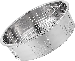 Stainless Steel Steaming Plate with Dual Handles Multi-function Food Steamer Rack for Rice Cookers Reusable Premium Kitchen Cookware for Healthy Steaming Compact and Lightweight