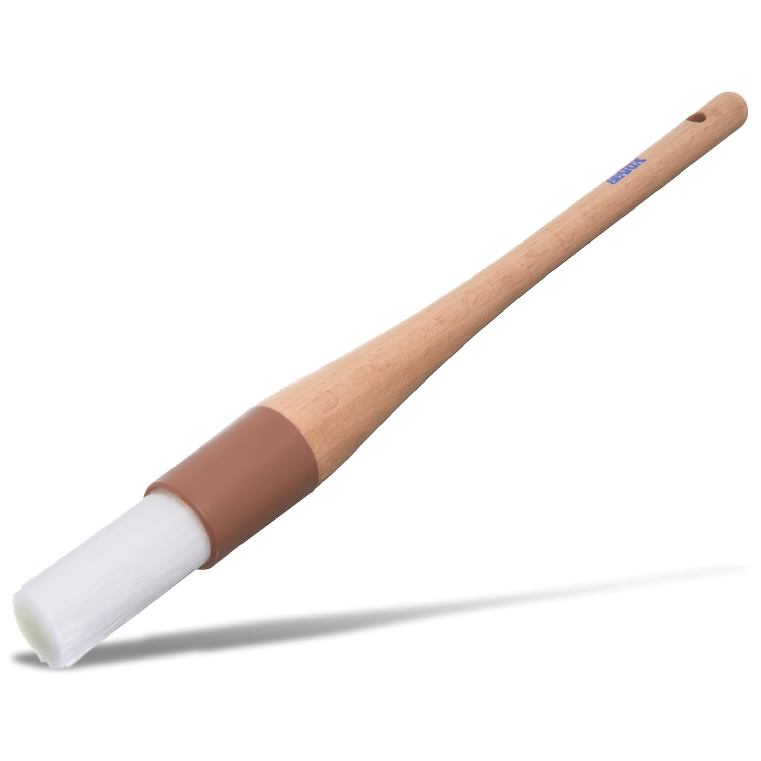 SPARTA 4040000 Nylon Round Brush, Dishwasher Safe With Nylon Bristles, 1 Inch, Brown, (Pack of 12)